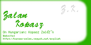 zalan kopasz business card